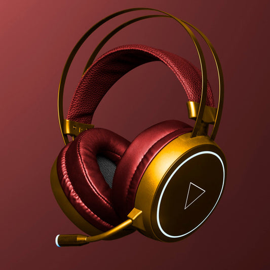 Red Gold Headphone